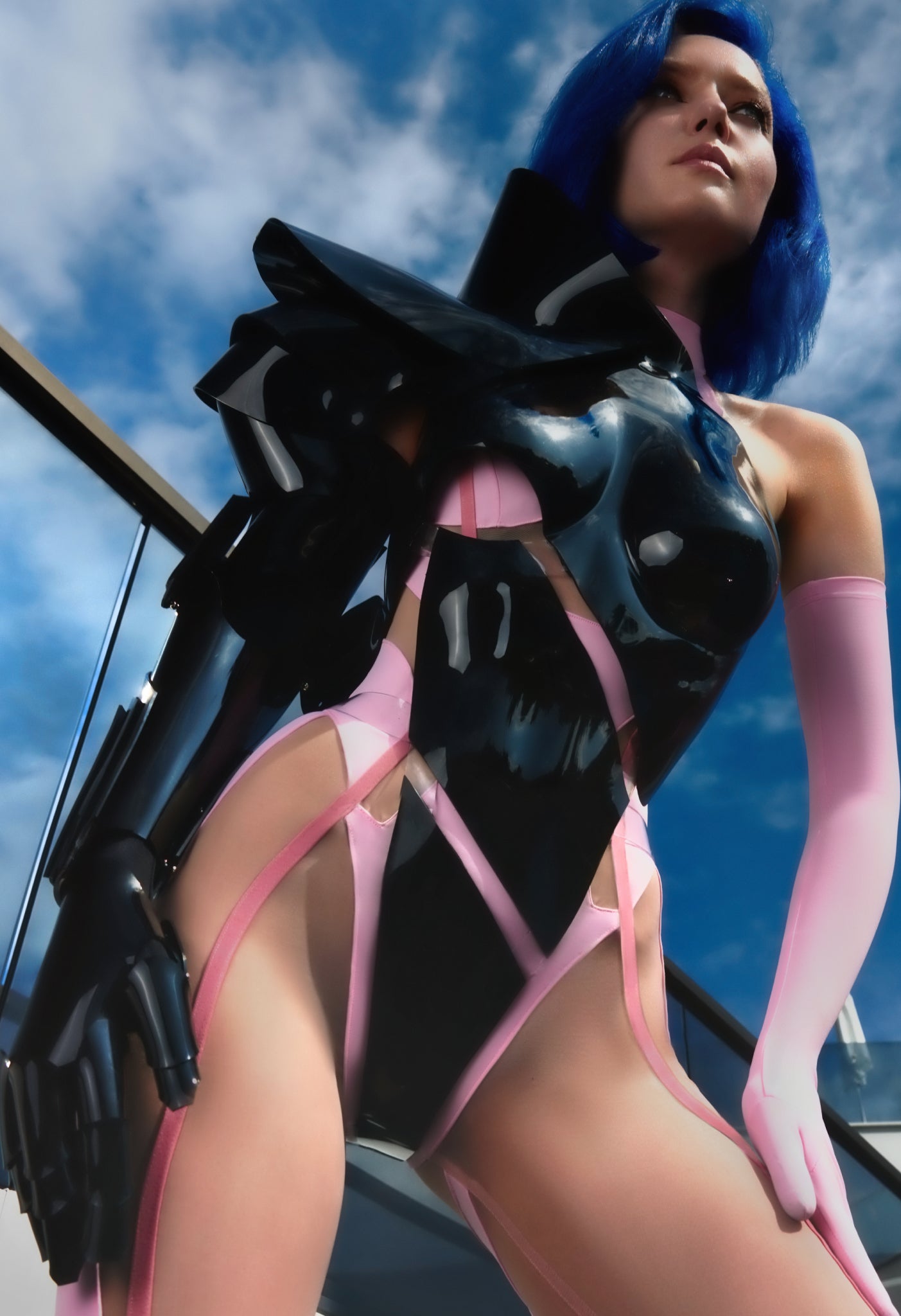 CYBORG - LUXURY HANDMADE BLACK CYBORG SUIT (EXCLUSIVE ONE-OF-A-KIND DESIGN)