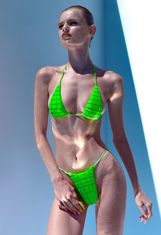 Futuristic Swimsuit, Flexible, Glows In Ultraviolet, Ultranova Swimsuit, Ultranova brand suit