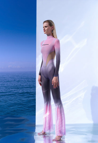 EXCLUSIVE FUTURISTIC JUMPSUIT IN PINK