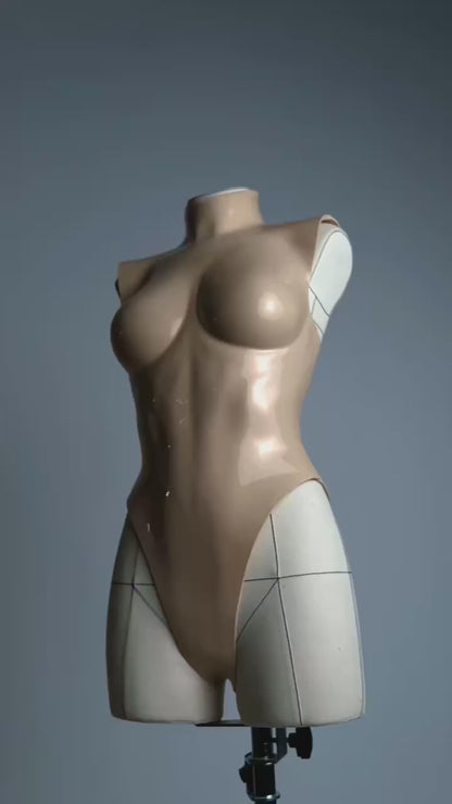 FLEXIBLE – PREMIUM SILICONE ANATOMICAL BODYSUIT, CLASSIC BRIEF BACK - AVAILABLE IN SKIN TONE OPTIONS