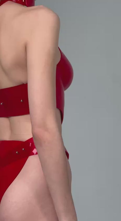 LACQUERED ANATOMICAL BREASTPLATE WITH SIGNATURE ULTRANOVA CUTOUTS